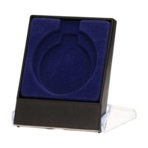 Etui na medal granatowe H3 welurowo akrylowe  