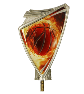 Plastikowy herb z nadrukiem koszykówka CREST/BAS