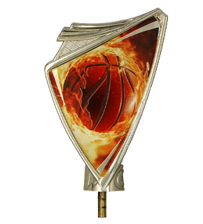 Plastikowy herb z nadrukiem koszykówka CREST/BAS