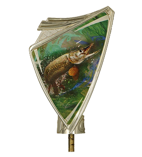 Plastikowy herb z nadrukiem szczupak CREST/FIS2