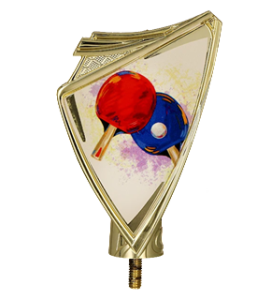 Plastikowy herb z nadrukiem tenis stołowy CREST/TAB