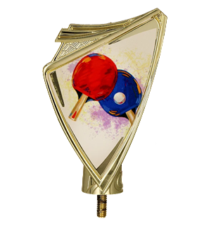Plastikowy herb z nadrukiem tenis stołowy CREST/TAB