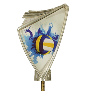 Plastikowy herb z nadrukiem siatkówka CREST/VOL