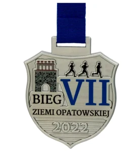Odlewany medal biegowy z kolorowym nadrukiem