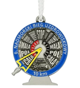 Odlewany medal biegowy z emalią