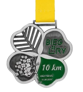 Medal odlewany ażurowy koniczyna