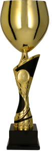 Złoto czarny puchar 4206 - nowoczesne trofeum