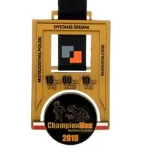 Ażurowy medal odlewany z emalią