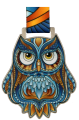 Medal metalowy na zakończenie roku z kolorowym nadrukiem - medal sowa edukacja.png