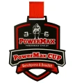 Medal metalowy lasercut z nadrukiem - medal podnoszenie ciężarów.webp