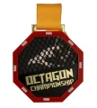 Dwuwarstwowy metalowy medal z kolorowym nadrukiem - q medals mma1.webp