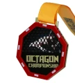 Dwuwarstwowy metalowy medal z kolorowym nadrukiem - q medals mma1.webp