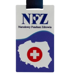 Prostokątny metalowy medal z nadrukiem standard plus - medal lakierowany