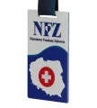 Prostokątny metalowy medal z nadrukiem standard plus - medal lakierowany1.webp
