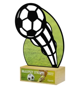 Statuetka piłkarska na zamówienie - metaloplastyka soccer