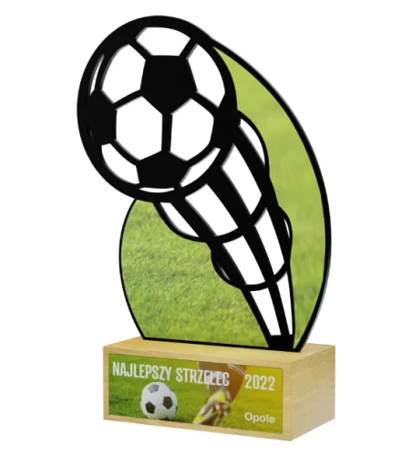 Statuetka piłkarska na zamówienie - metaloplastyka soccer