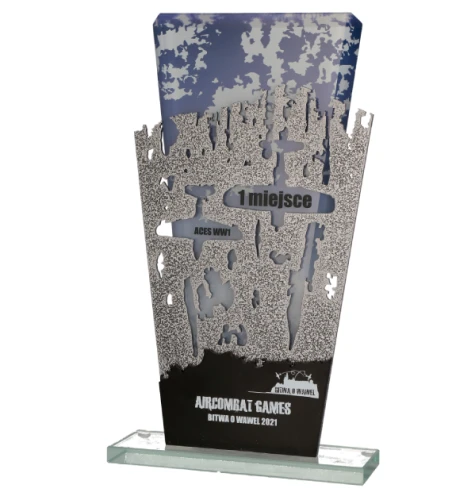 Statuetka na zamówienie z nadrukiem uv - bespoke award