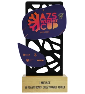 Ażurowa statuetka winter award - metaloplastyka na zamówienie