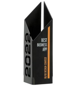 Metalowa statuetka na zamówienie best business