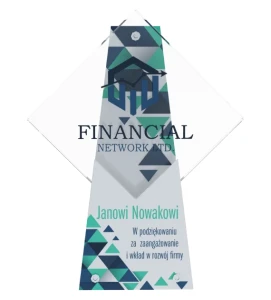 Biznesowa statuetka na zamówienie metal szkło - nowoczesna nagroda biznesowa