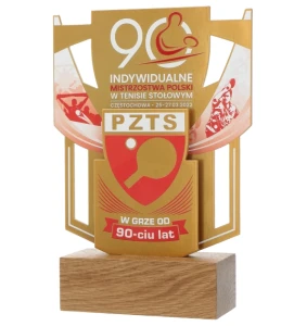 Statuetka indywidualna premium - trofeum tenisowe z metalu