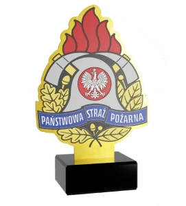 Statuetka z indywidualnym nadrukiem - statuetka PSP dla strażaka
