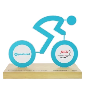 Kolarska statuetka na zamówienie z własnym nadrukiem