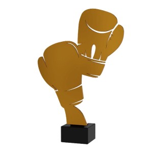 Złota statuetka metalowa boks ML-BOX-PW