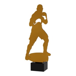 Złota statuetka metalowa bokser ML-BOX1-PW