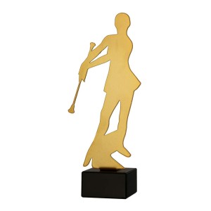 Złota statuetka metalowa cheerleading ML-CHEER4-PW