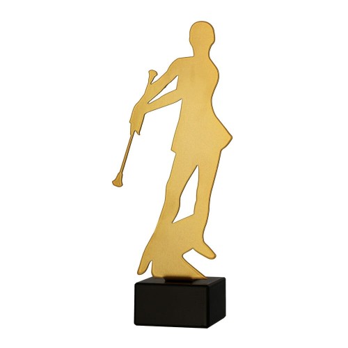 Złota statuetka metalowa cheerleading ML-CHEER4-PW