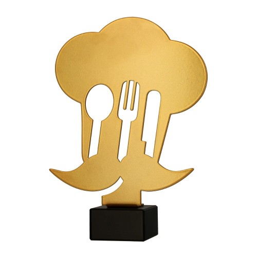 Złota statuetka metalowa kucharstwo ML-COOK2-PW