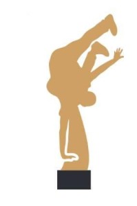Złota statuetka metalowa breakdance ML-DAN3-PW