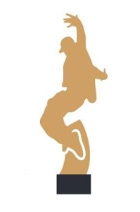 Złota statuetka metalowa breakdance ML-DAN4-PW