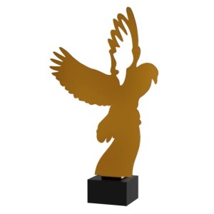 Złota statuetka metalowa gołąb ML-DOVE3-PW
