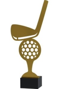 Złota statuetka metalowa golf ML-GOLF1-PW