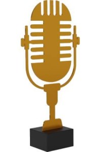 Złota statuetka metalowa muzyka ML-MUS1-PW