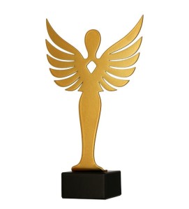 Złota statuetka metalowa Wiktoria ML-VIC2-PW