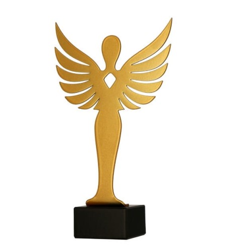 Złota statuetka metalowa Wiktoria ML-VIC2-PW