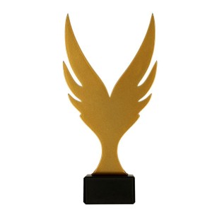 Złota statuetka metalowa zwycięstwo ML-WIN2-PW