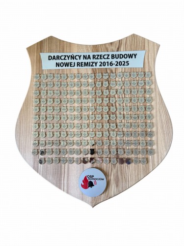 Tablo drewniane pod gwoździe pamiątkowe