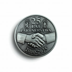 Medal odlewany partnerstwo