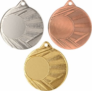 Medal metalowy 5 cm ME006 - medal stalowy  