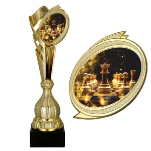 Puchar plastikowy z dyskiem szachy 7249/CHE2