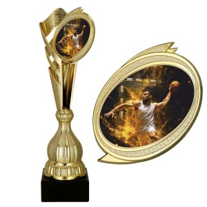 Puchar plastikowy z dyskiem piłka ręczna 7249/HAN