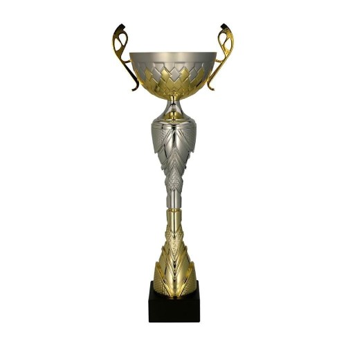 Złoto-srebrny puchar metalowy 7255 - trofeum okazjonalne