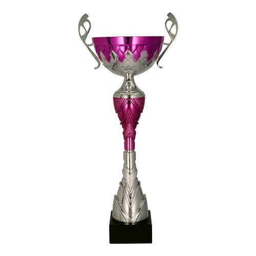 Srebrno-fioletowy puchar metalowy 7257 - trofeum okazjonalne