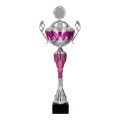 Srebrno-fioletowy puchar metalowy 7257P - trofeum okazjonalne.jpg