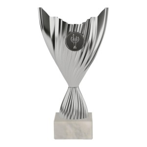 Plastikowy puchar srebrny 8386
