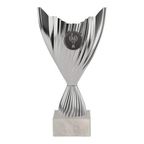 Plastikowy puchar srebrny 8386